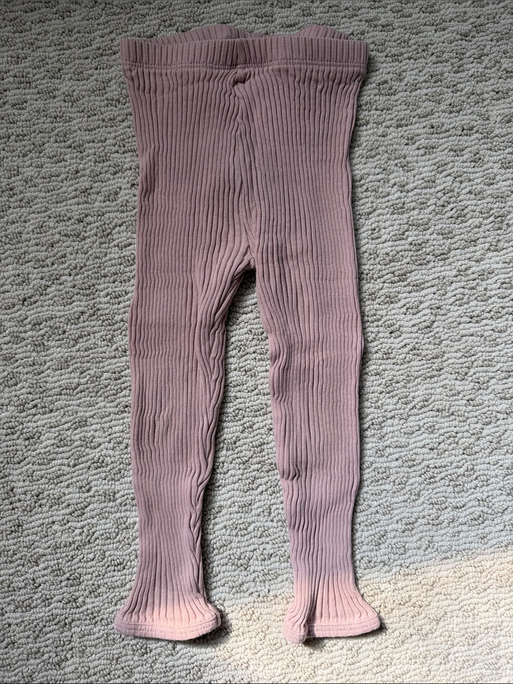 Zara Kids Ribbed Pink Leggings